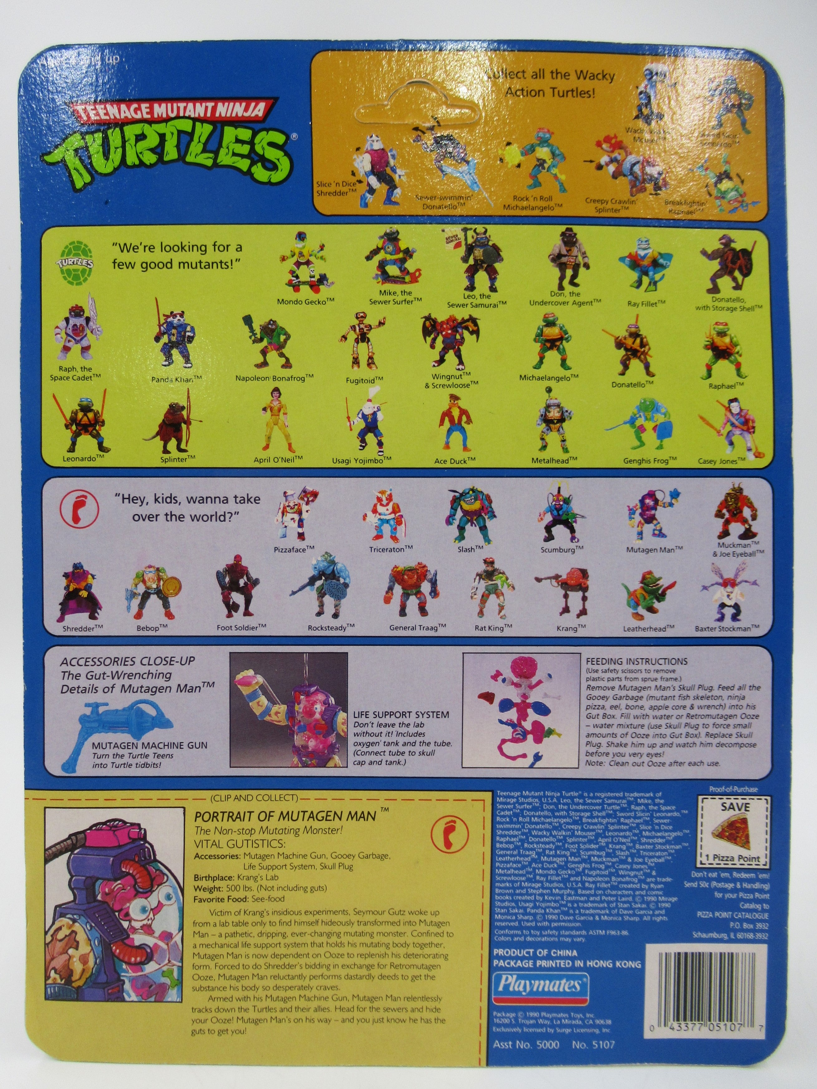 Teenage Mutant Ninja Turtles Mutagen Man 4.5" Figure TMNTs - Playmates (1990)